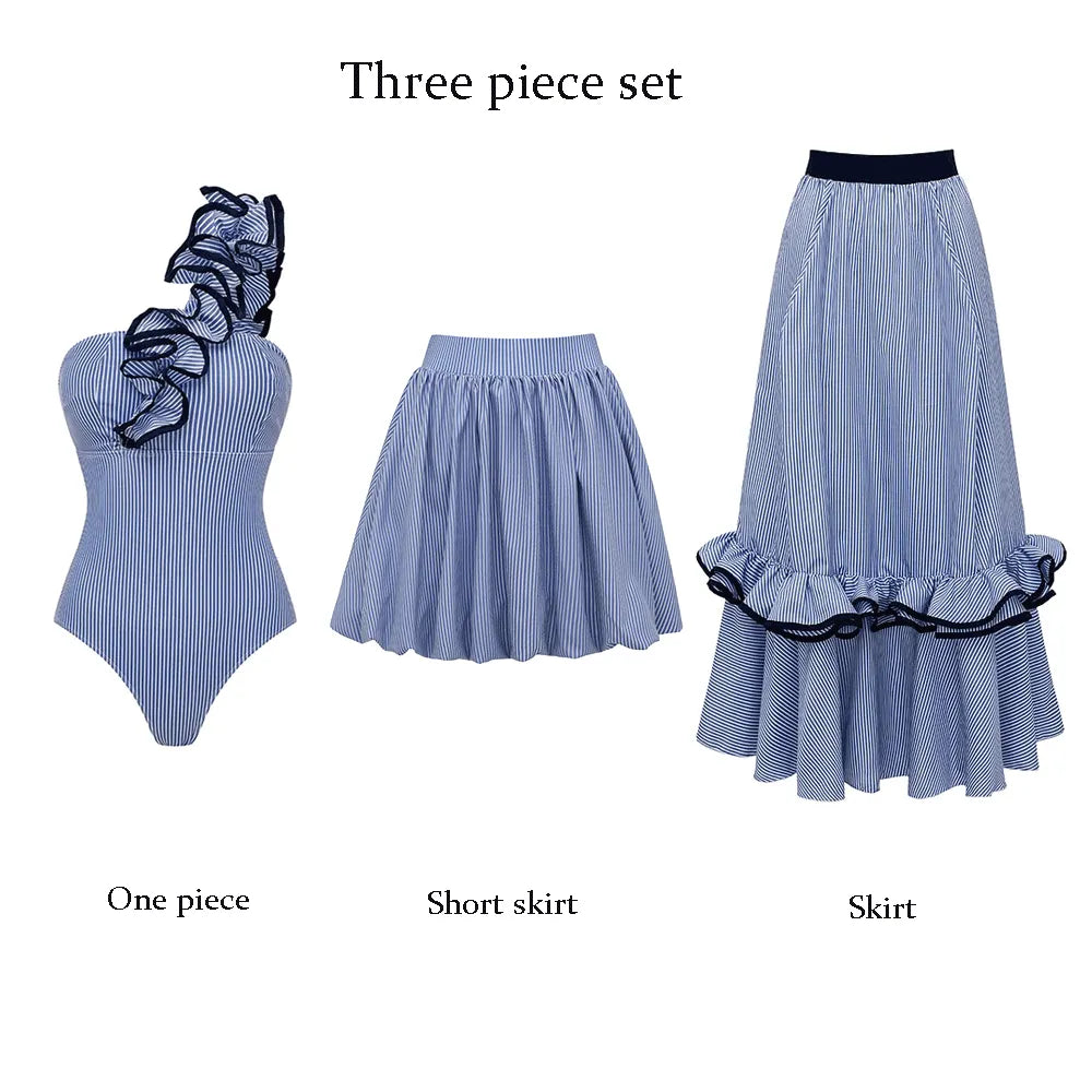 Set Rayé Marine