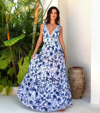 Set Floral bleu