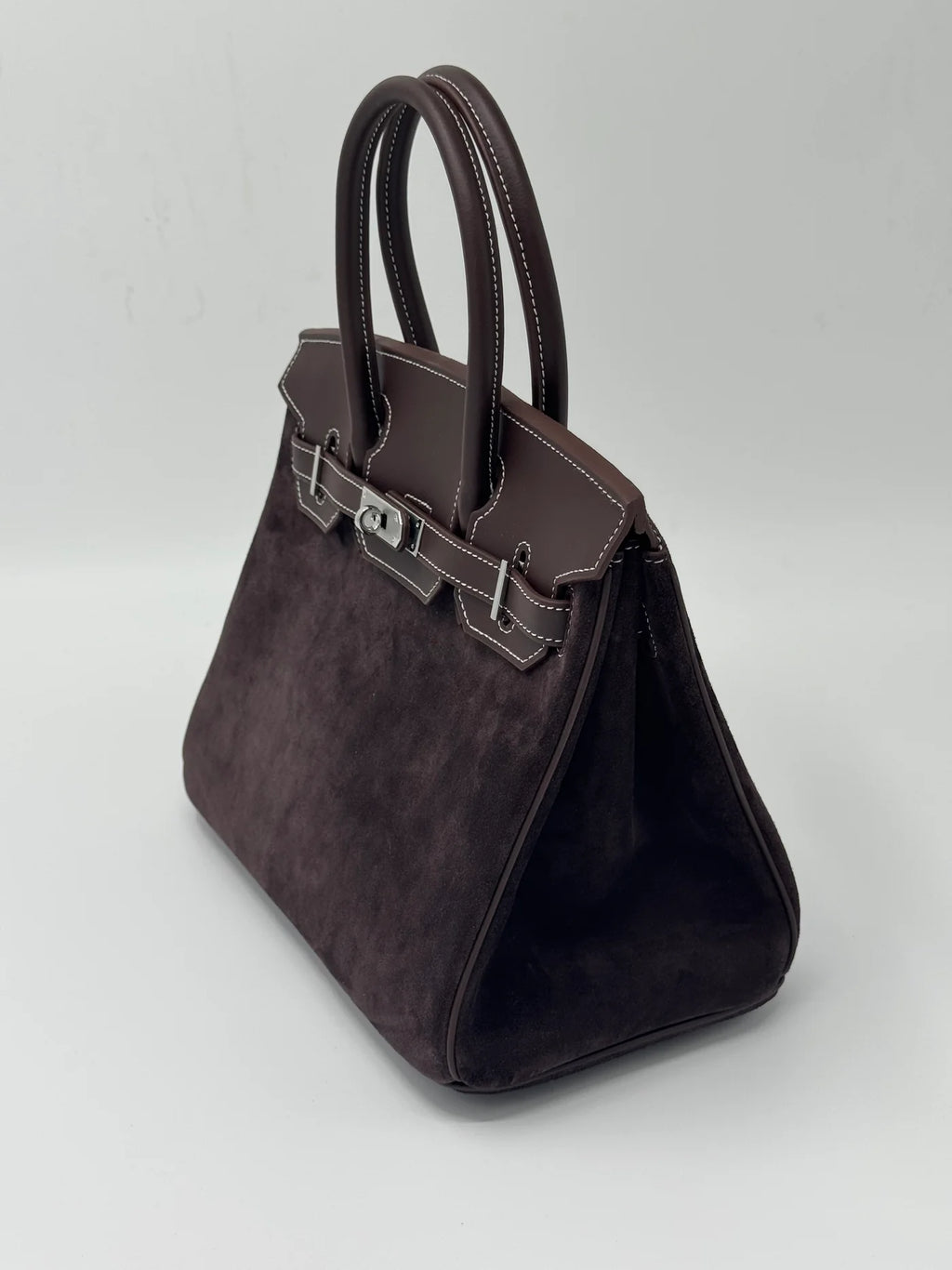 Sac Boston daim marron