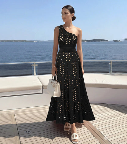 Set broderie Anglaise - noir