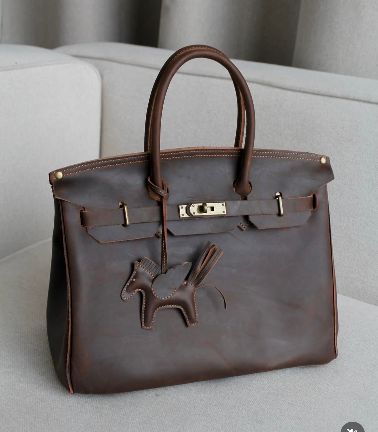 Sac Firkin cuir véritable