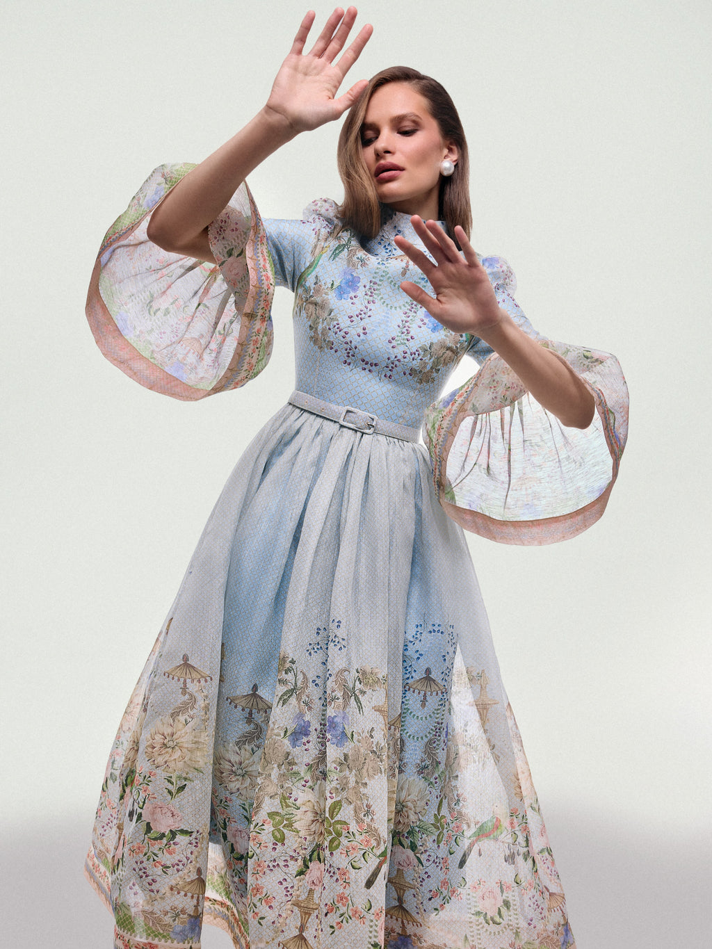 Sky blue dresses