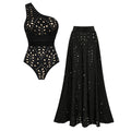 Set broderie Anglaise - noir