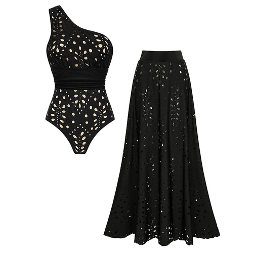Set broderie Anglaise - noir