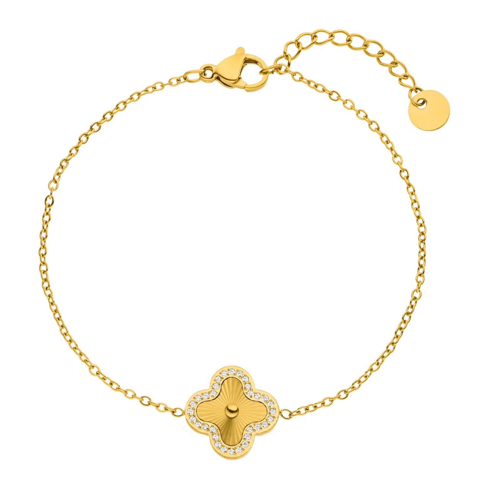 Bracelet Chaîne Trèfle Zircon